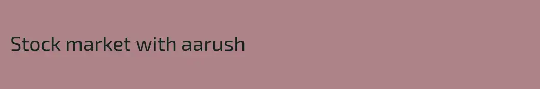 Stock market with aarush